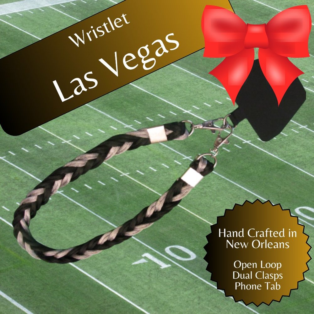 Braided Universal Phone Wristlet, Las Vegas Football, Sports Team Col…